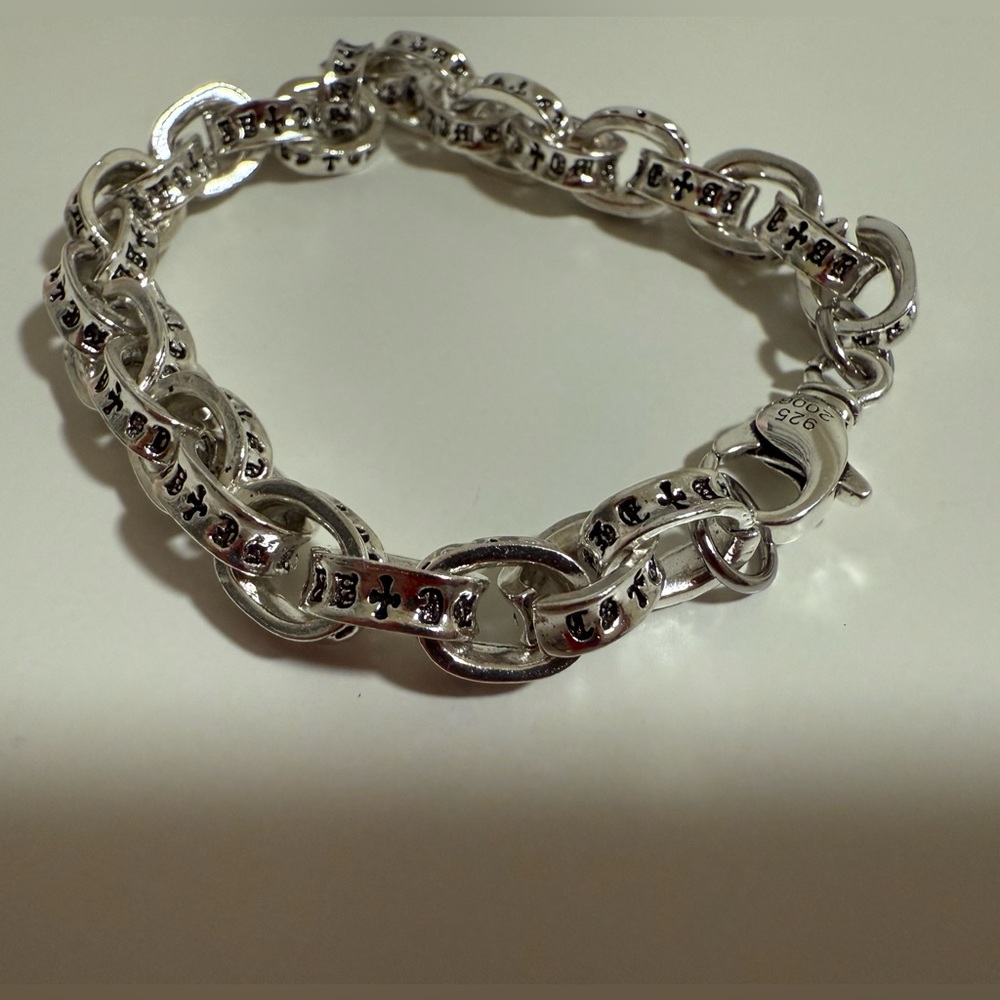 Chrome Heart 925 Sterling Silver Link Bracelet